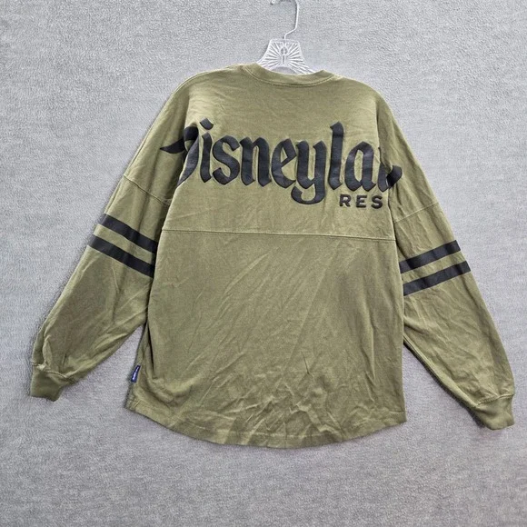 Disney Women Top Small Green Spirit Jersey Shirt Disneyland Resort Long Sleeve - Picture 7 of 9